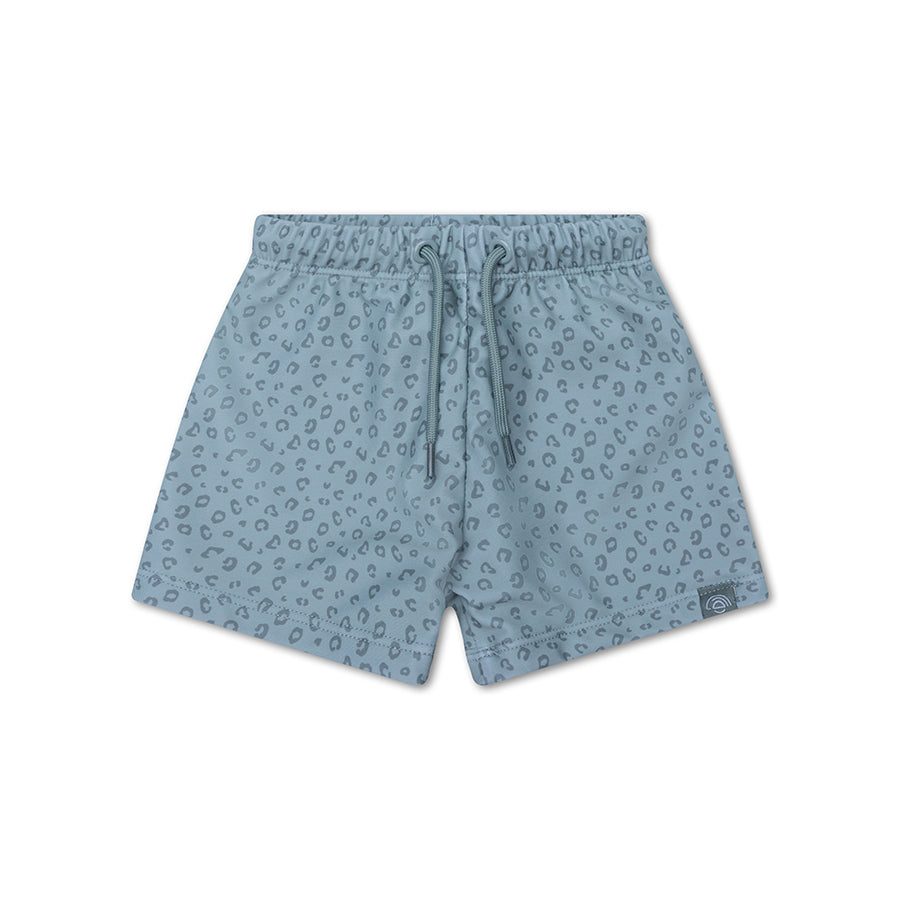 Swim Boxer - Green - Leopard