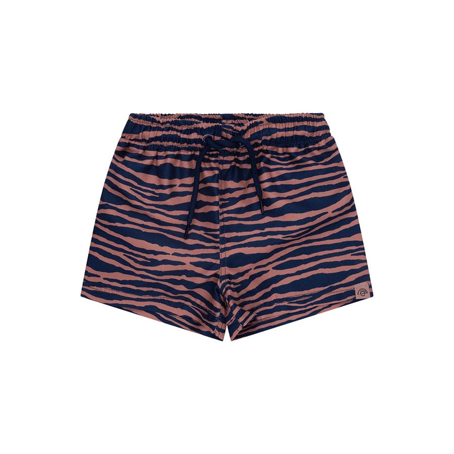 Bañador Boxer - Azul/Naranja - Vibrant Stripes