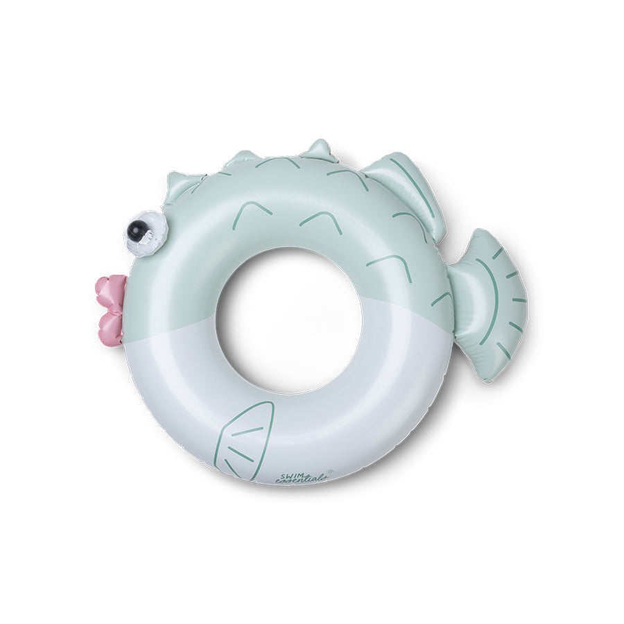 Swim Ring - Green - Puck Pufferfish - Fish - Ø 95 cm