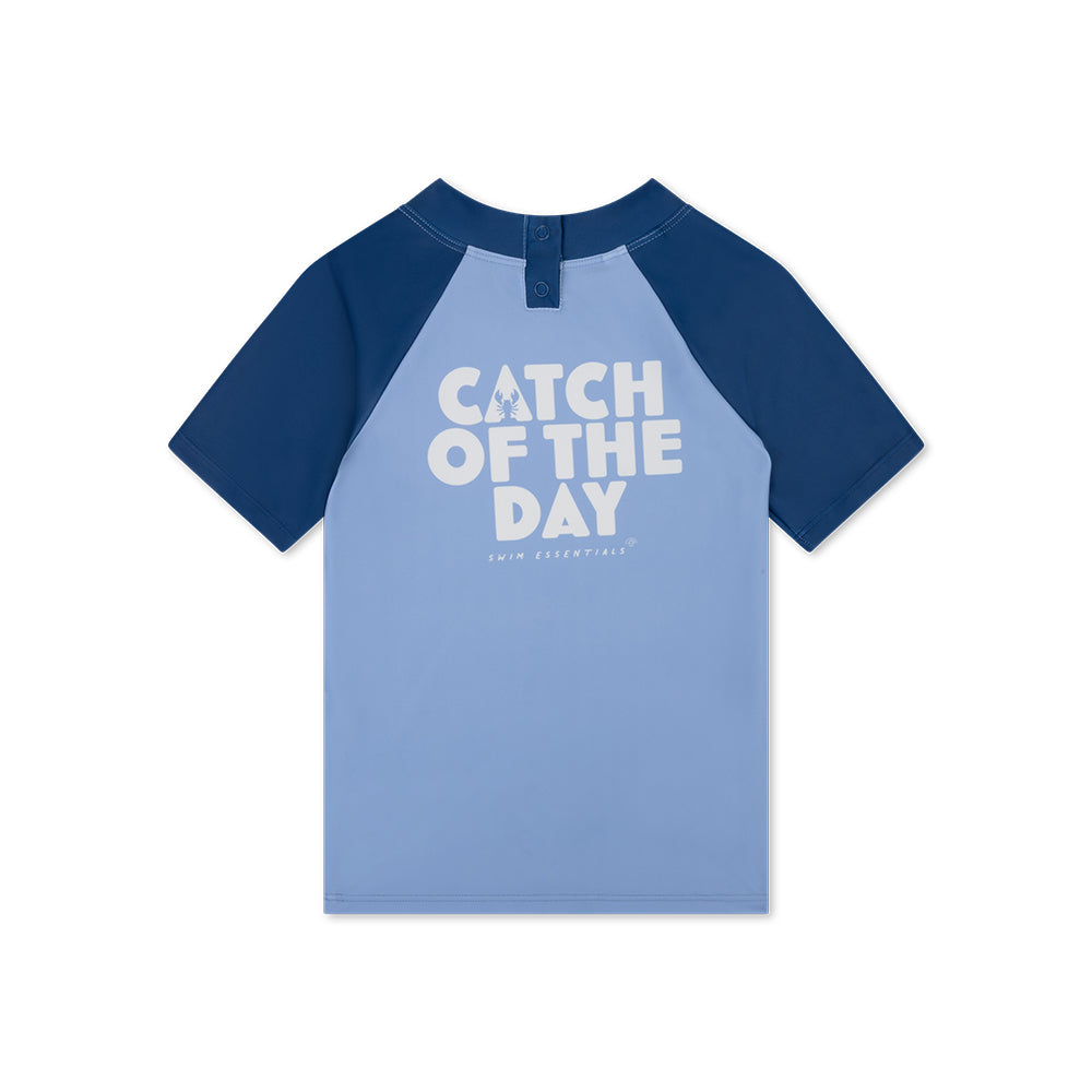 Camiseta De Natación Manga Cortas - Azul - Catch Of The Day
