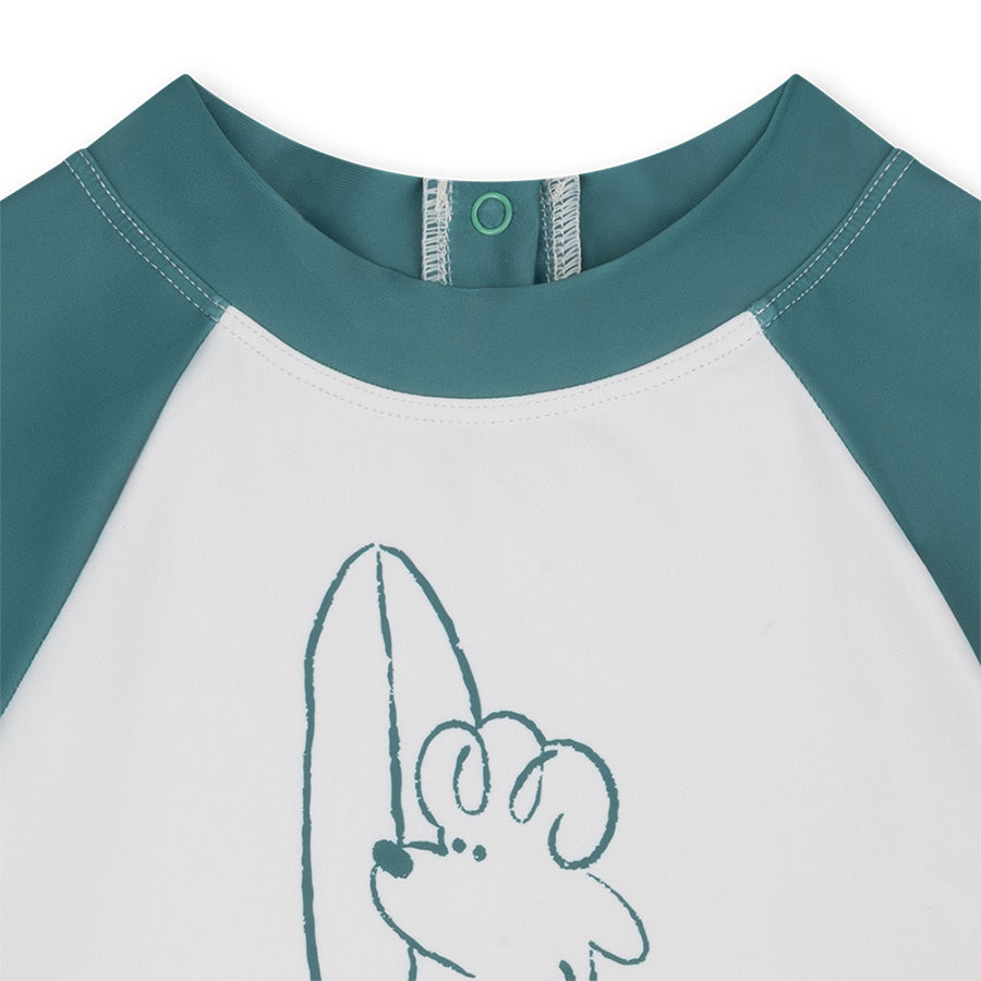 T-shirt de bain à manches courtes - Vert - Surfer