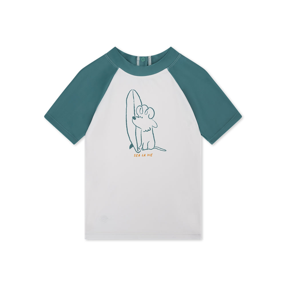 T-shirt de bain à manches courtes - Vert - Surfer