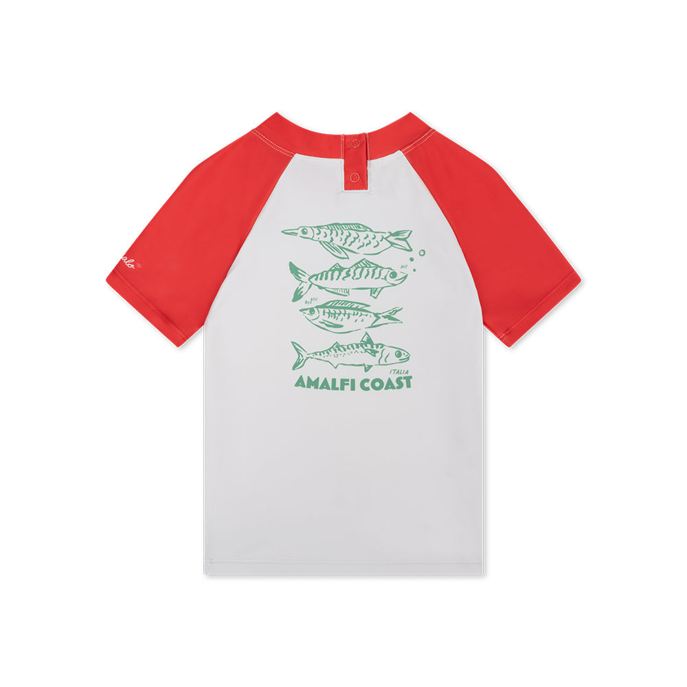 T-shirt de bain à manches courtes - Rouge - Catch Of The Day