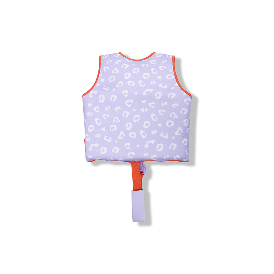 Chaleco flotador - Lila Leopard - 3/6 Años