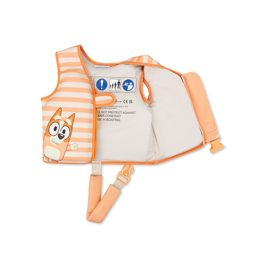 Swim Vest - Orange - Bluey