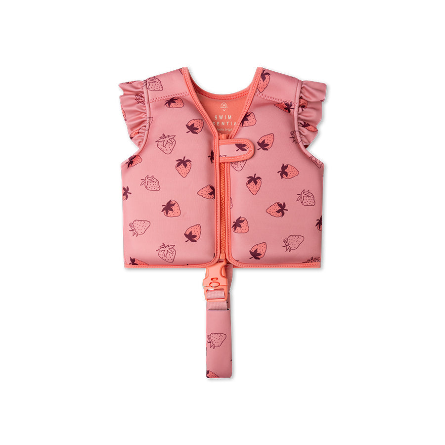 Swim Vest - Pink - Strawberry Fields - 1/2 Years