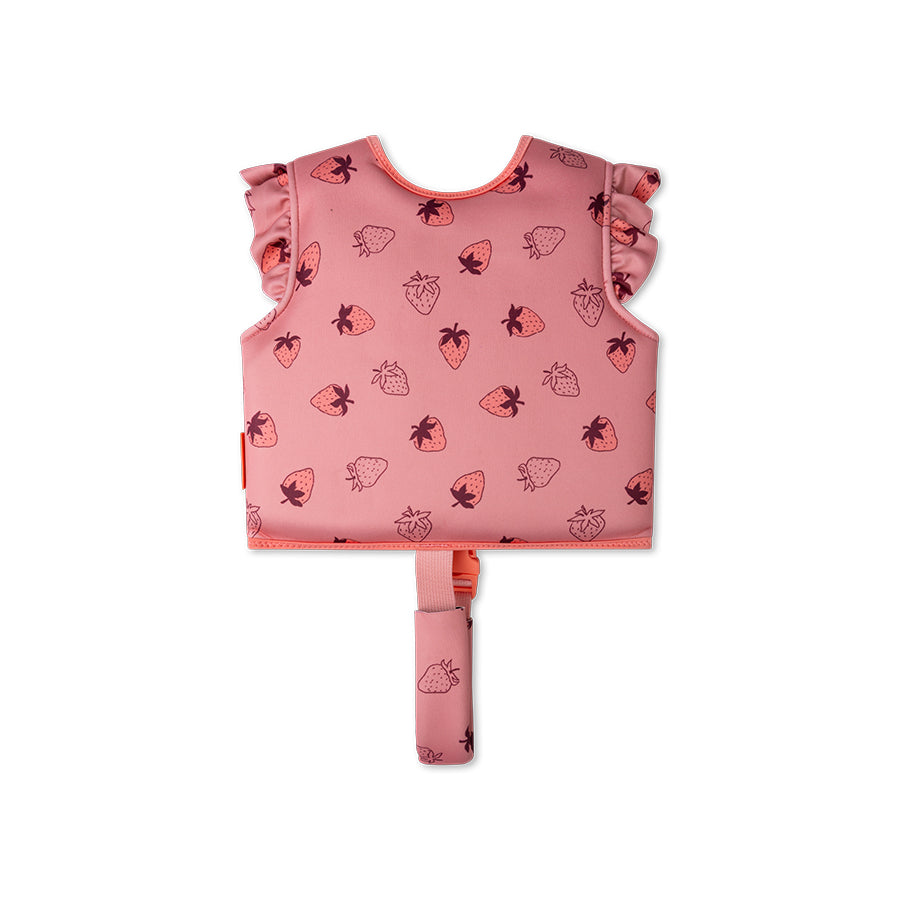 Swim Vest - Pink - Strawberry Fields - 1/2 Years