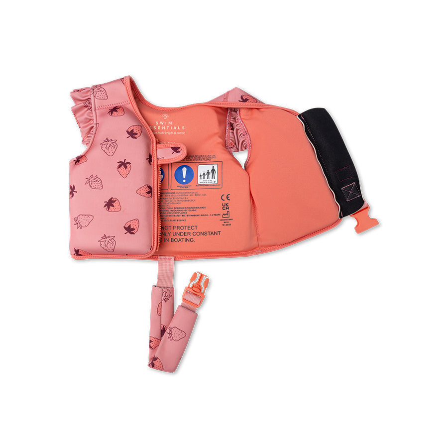 Swim Vest - Pink - Strawberry Fields - 1/2 Years