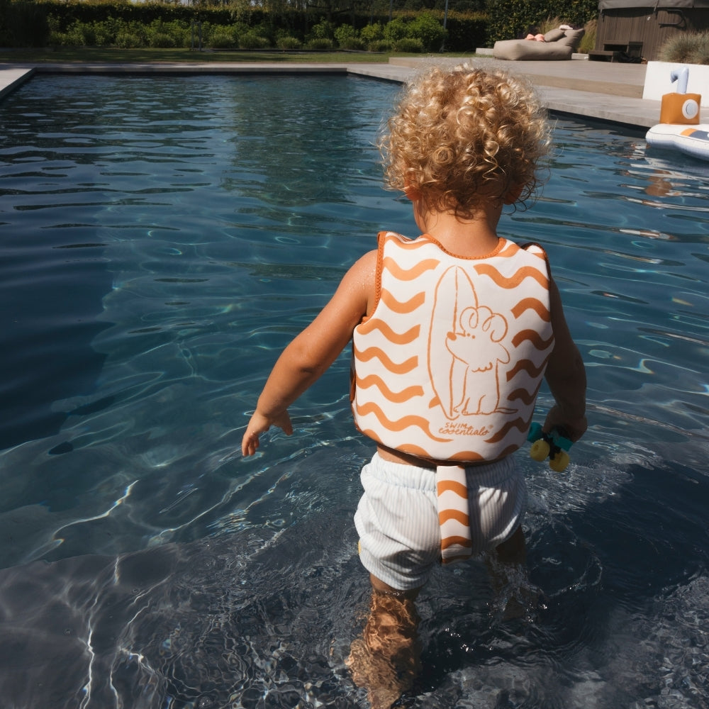Swim Vest - Orange - Surfer