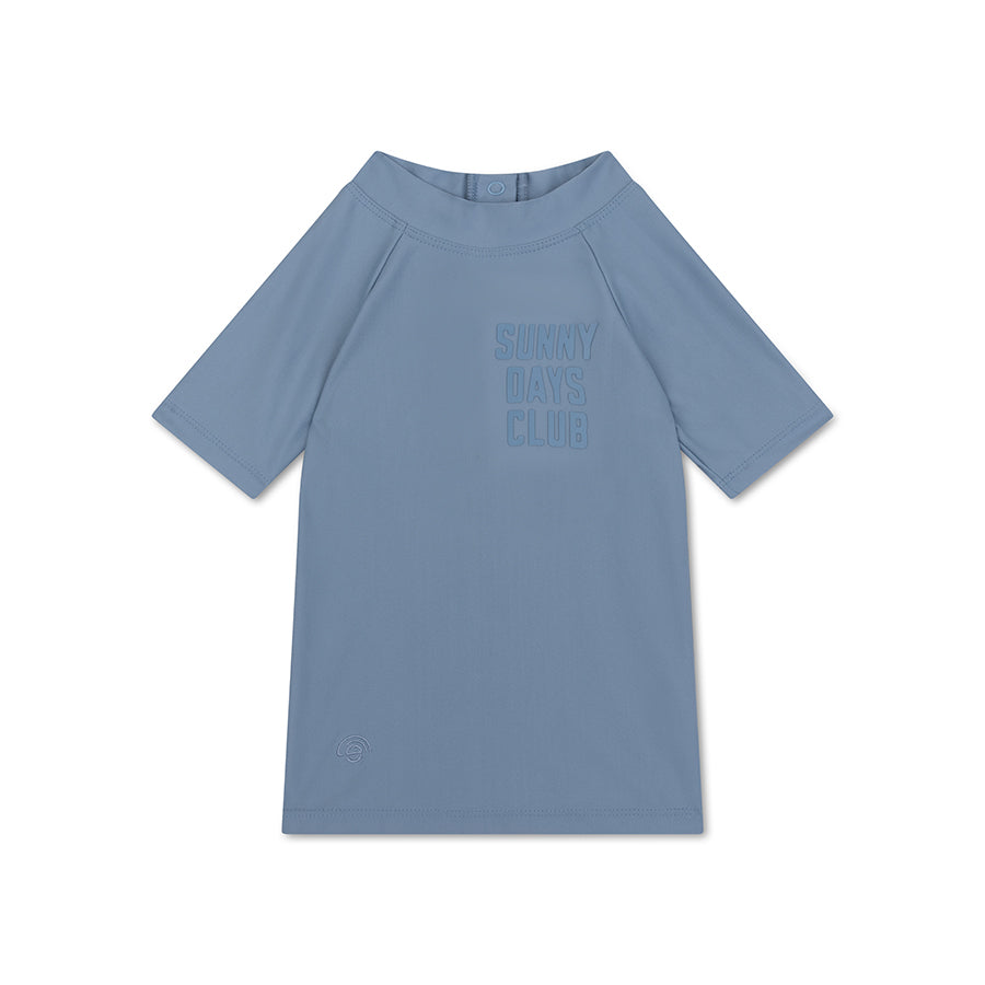 T-shirt de bain - Manches courtes - Bleu - Pure Tones