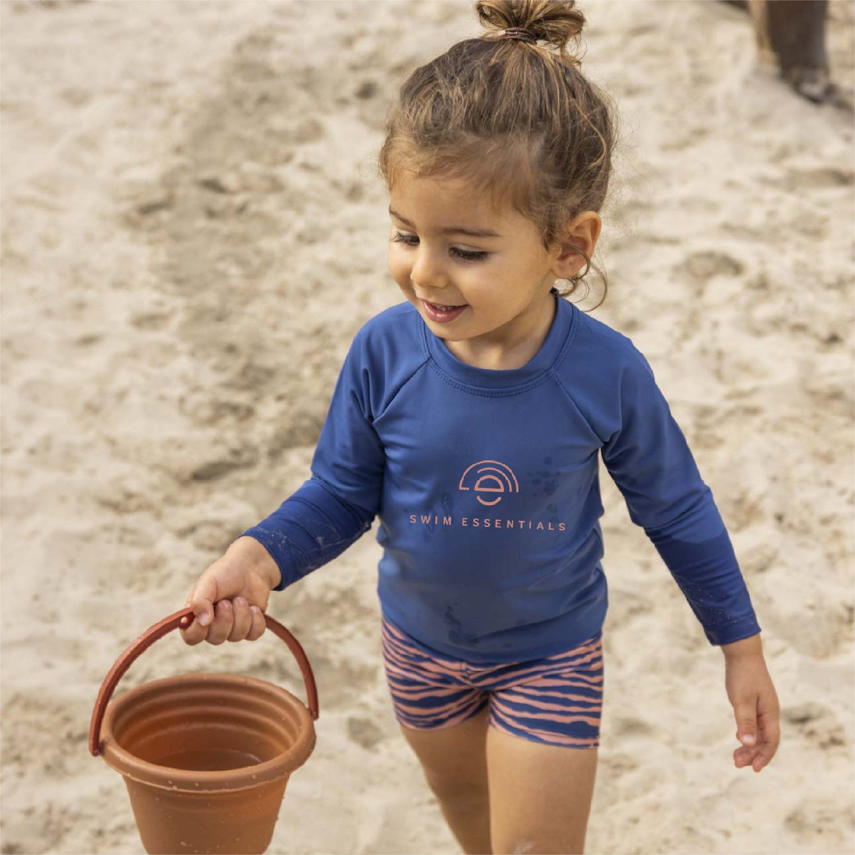 Schwimm T-Shirt - Langarm - DunkelBlau - Pure Tone