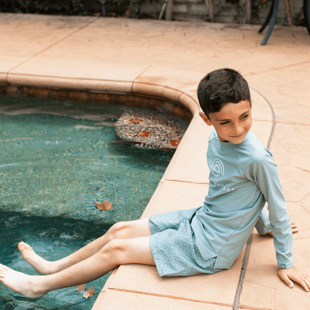 Swimming T-Shirt - Long Sleeve - Green - Pure Tones