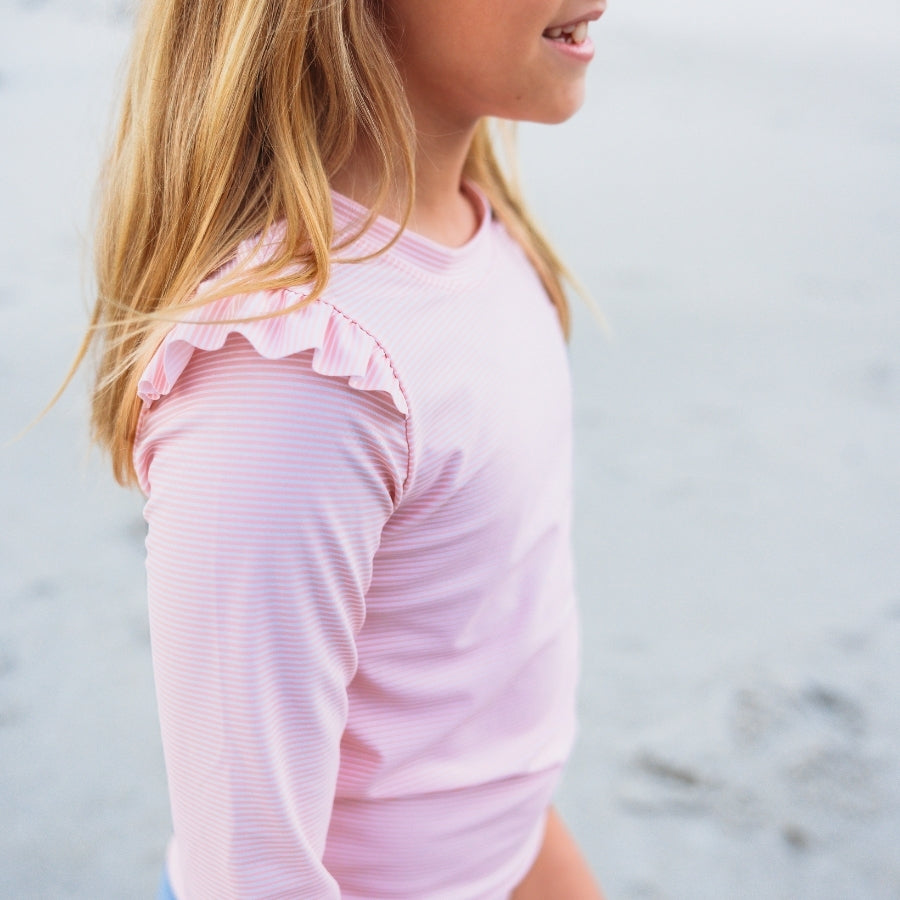 Schwimm T-Shirt - Langarm - Rosa - Blackberry