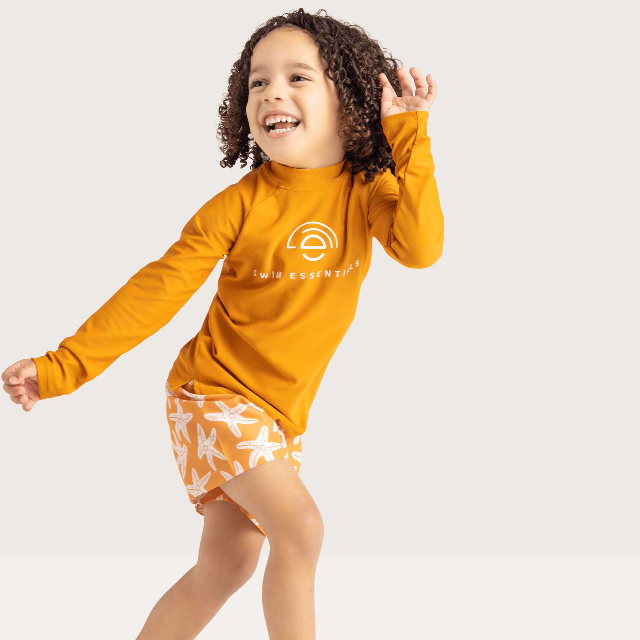 Swimming T-Shirt - Long Sleeve - Orange - Seastar