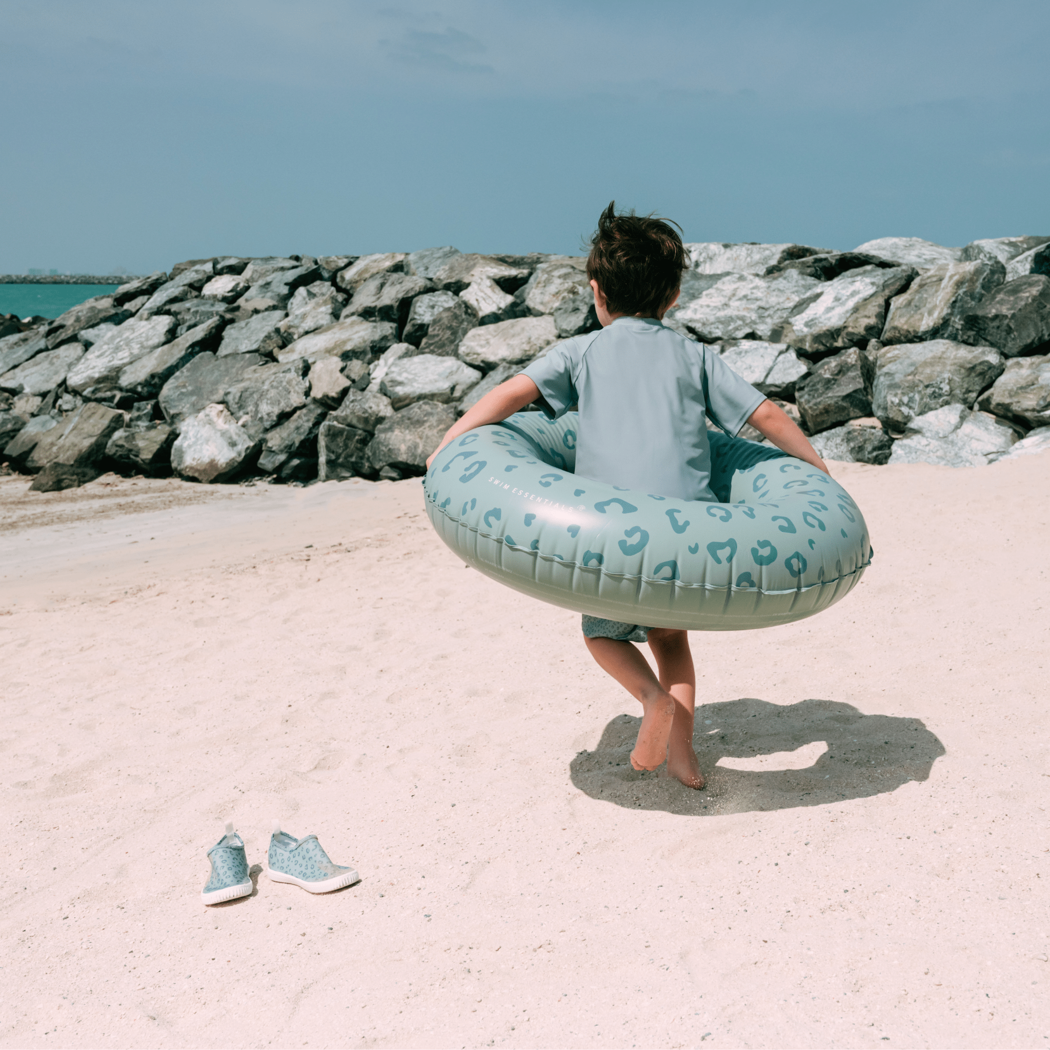 Swimming T-Shirt - Short Sleeve - Green - Pure Tones
