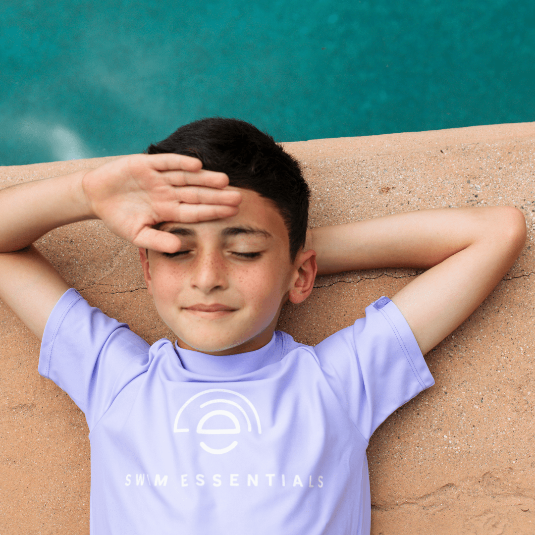 Swimming T-Shirt - Short Sleeve - Lila - Pure Tones