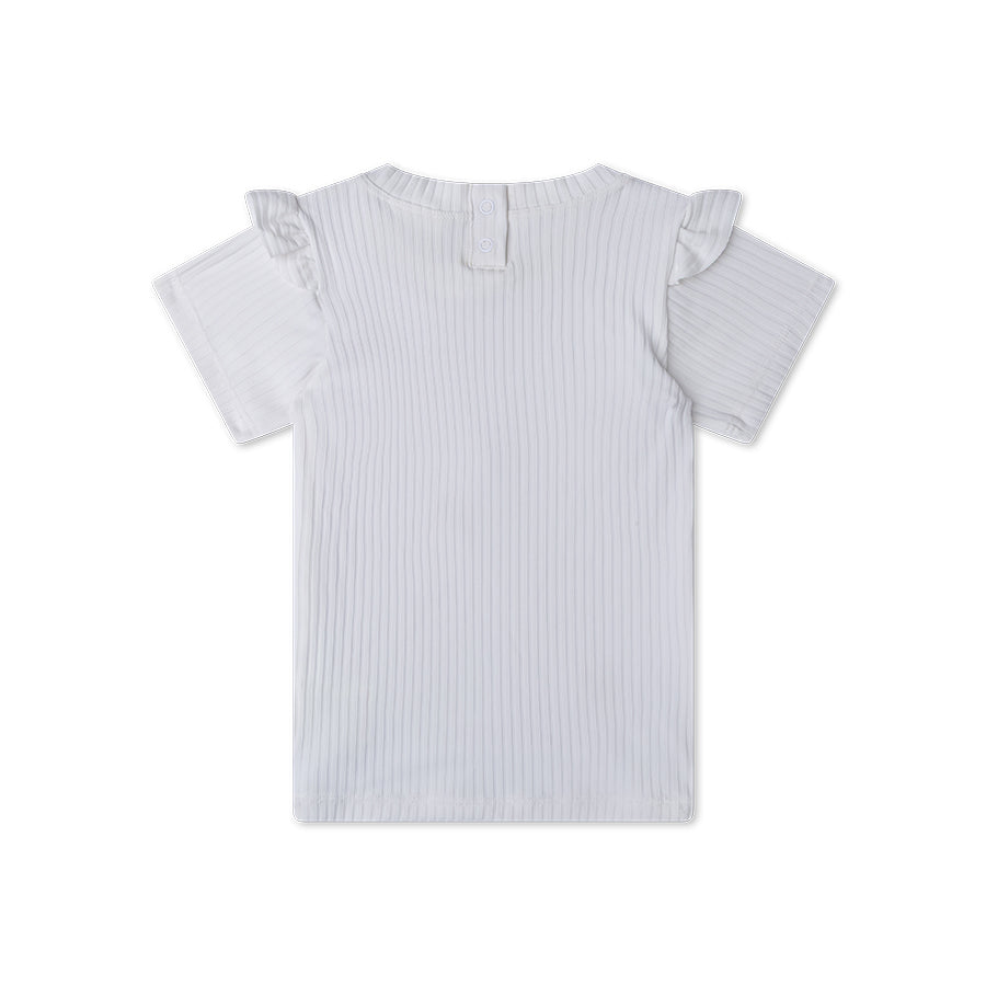 Camiseta De Natación Manga Cortas - Blanco - White Pearl