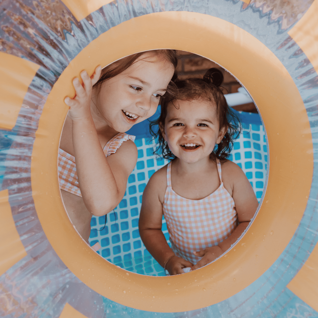 Flotador de Aro - Amarillo/Blanco - Sunshine - Ø 105 cm