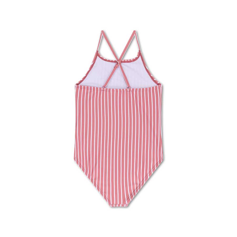 Bañador Niñas - Rojo/Blanco a Rayas - Daisy Flower