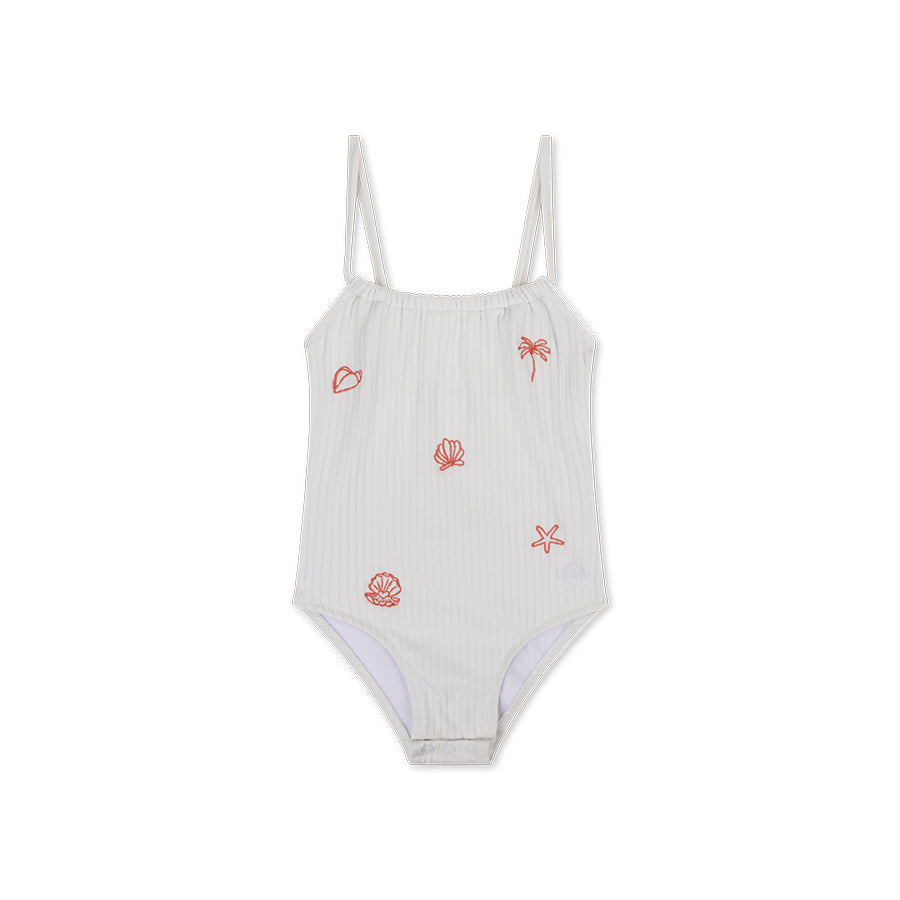 Maillot de bain Filles - Blanc - White Pearl