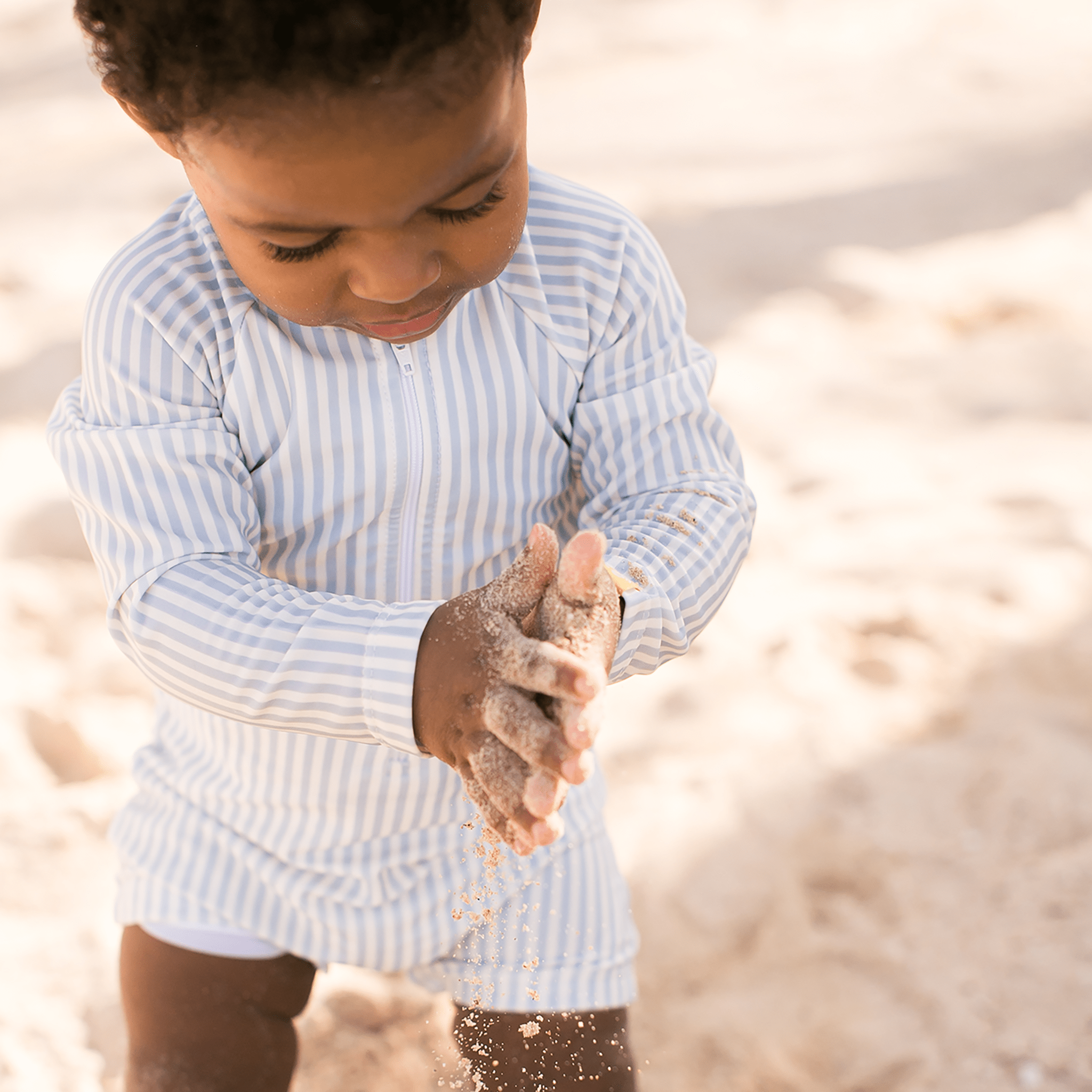 Bañador UV - Azul/Blanco - Blue Stripes