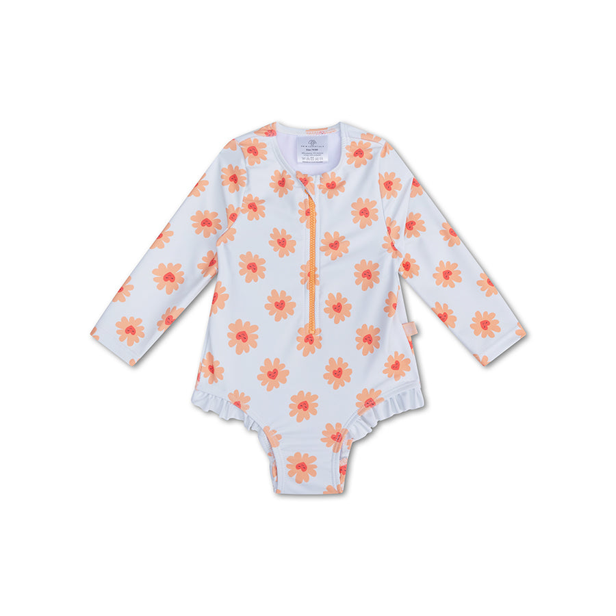 Bañador UV Niñas con Mangas - Multicolor - Floral Love