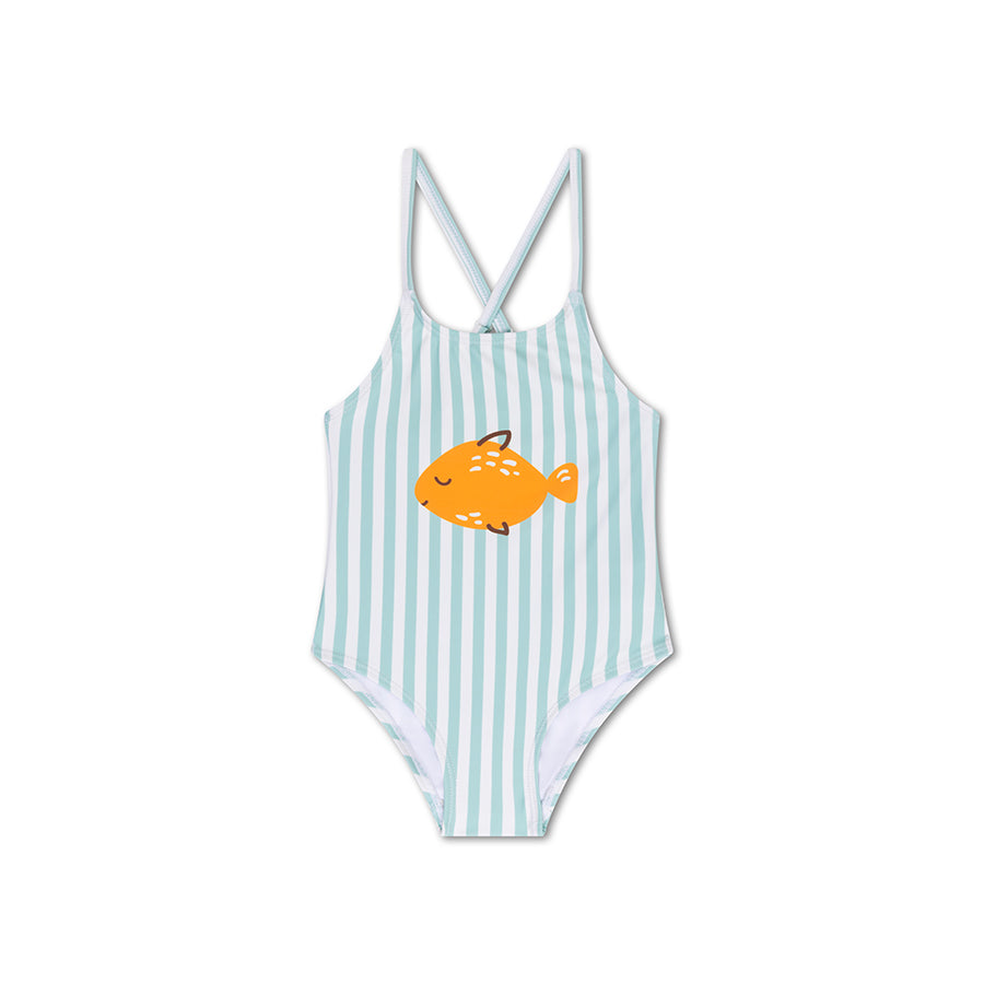 Bañador Niña - Verde/Blanco - Crosslines