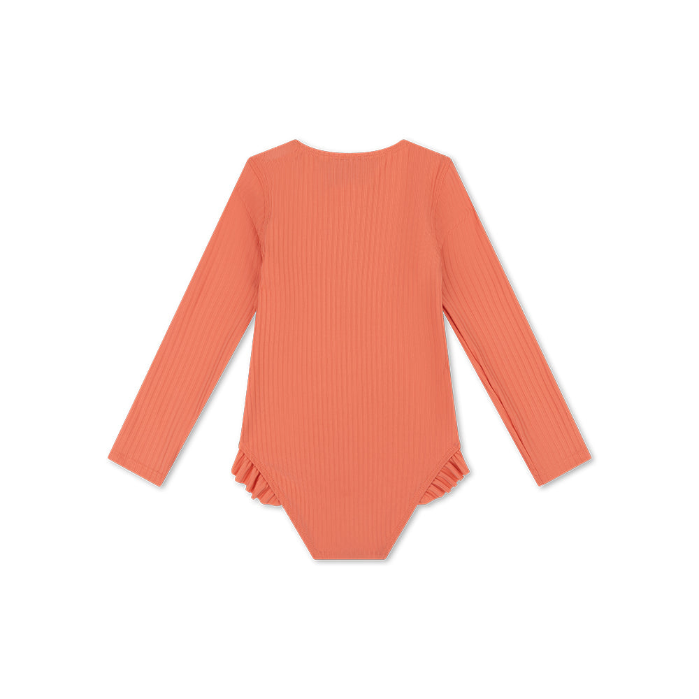 UV Badeanzug Mädchen mit langen Ärmeln - Rosa - Rosa Bay