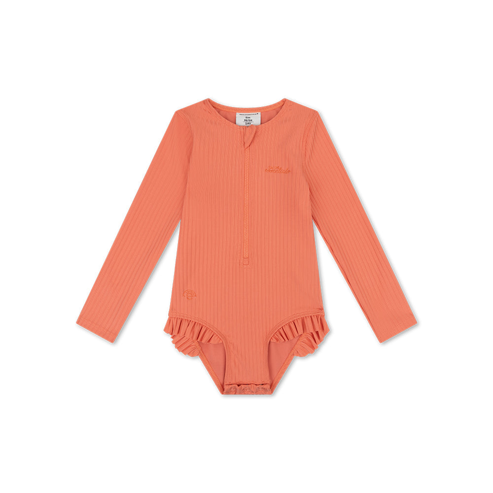 UV Badeanzug Mädchen mit langen Ärmeln - Rosa - Rosa Bay