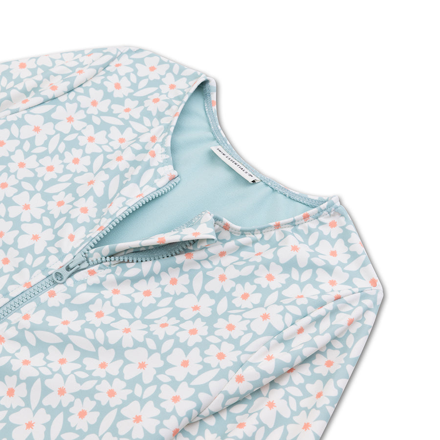 Bañador UV Niñas con Mangas - Verde - Florish