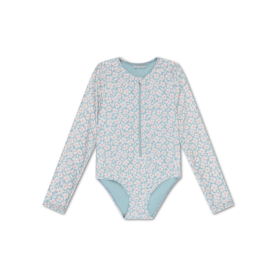 Bañador UV Niñas con Mangas - Verde - Florish