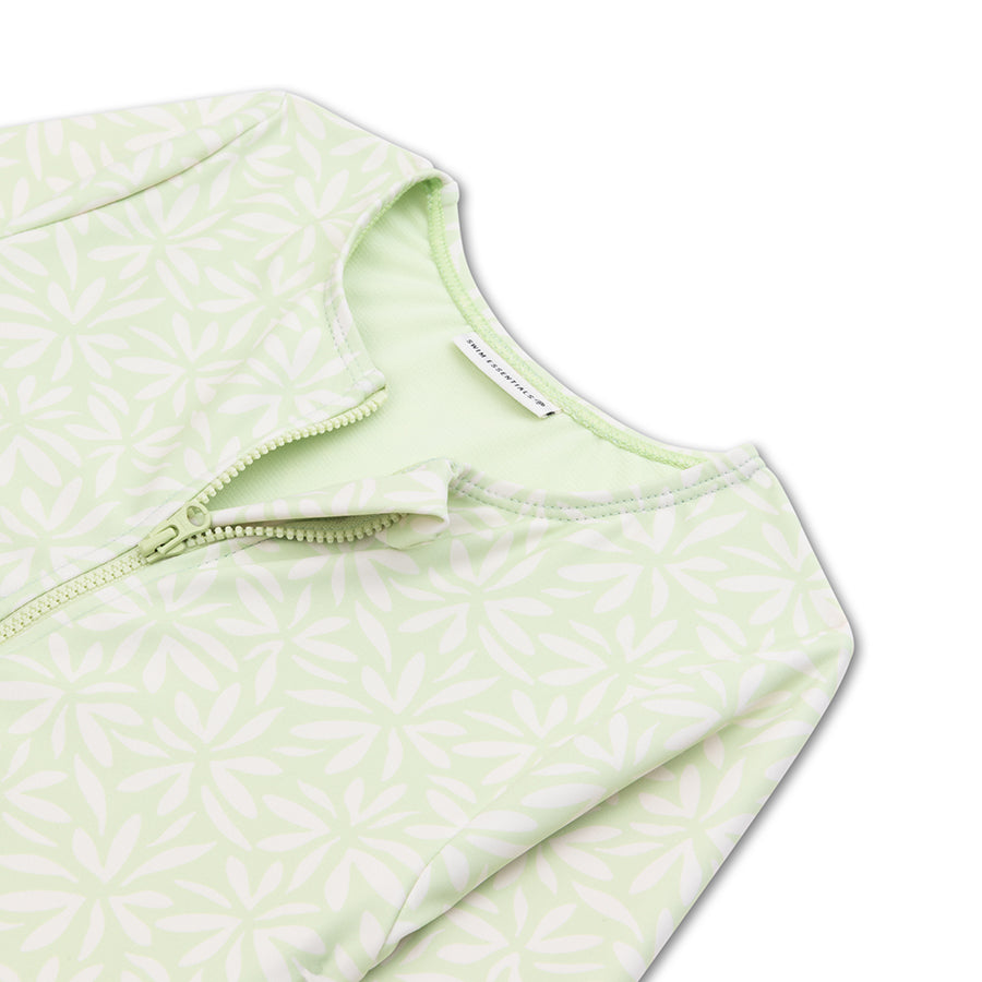 Maillot de bain UV Filles Avec Manches - Vert - Matcha