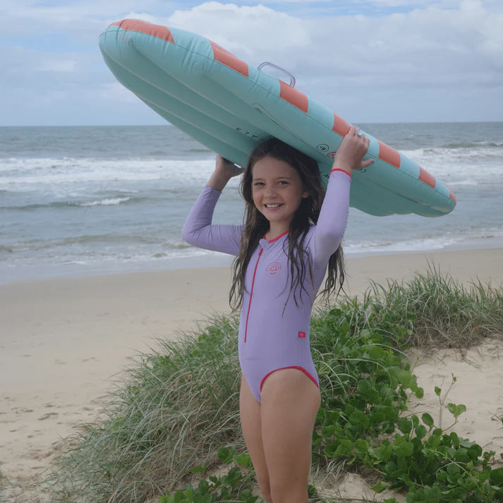 Maillot de bain UV Filles Avec Manches - Violet - Pure Tones