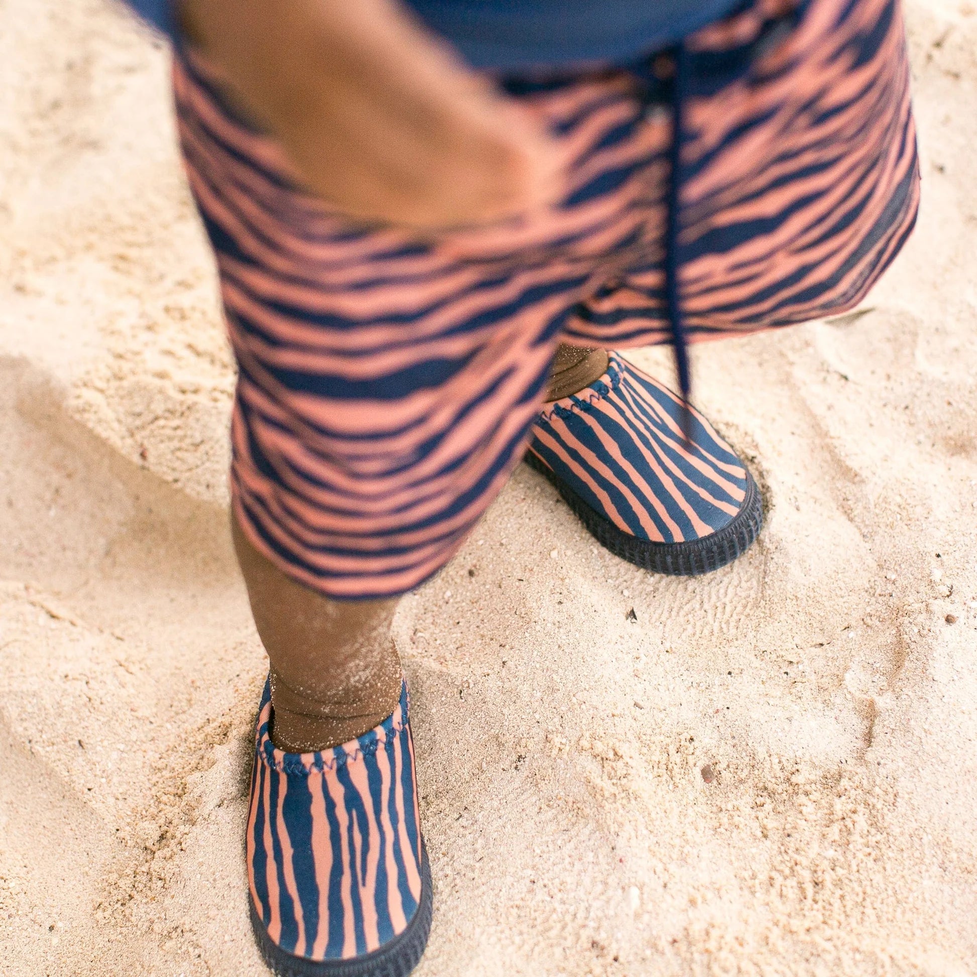Kinder Wasserschuhe - Blau/Orange - Vibrant Stripes