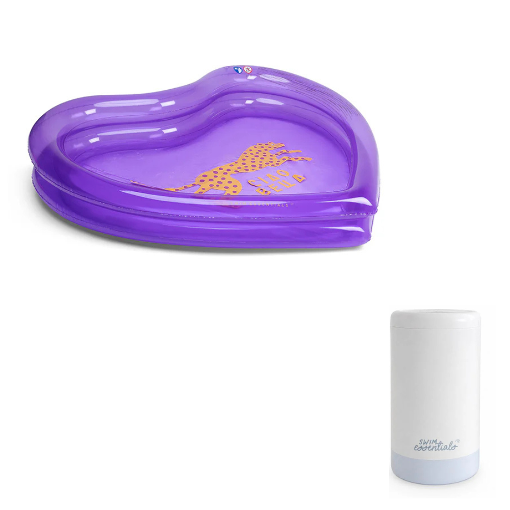 Pack piscina + bomba de aire - Morado - Wild Heart