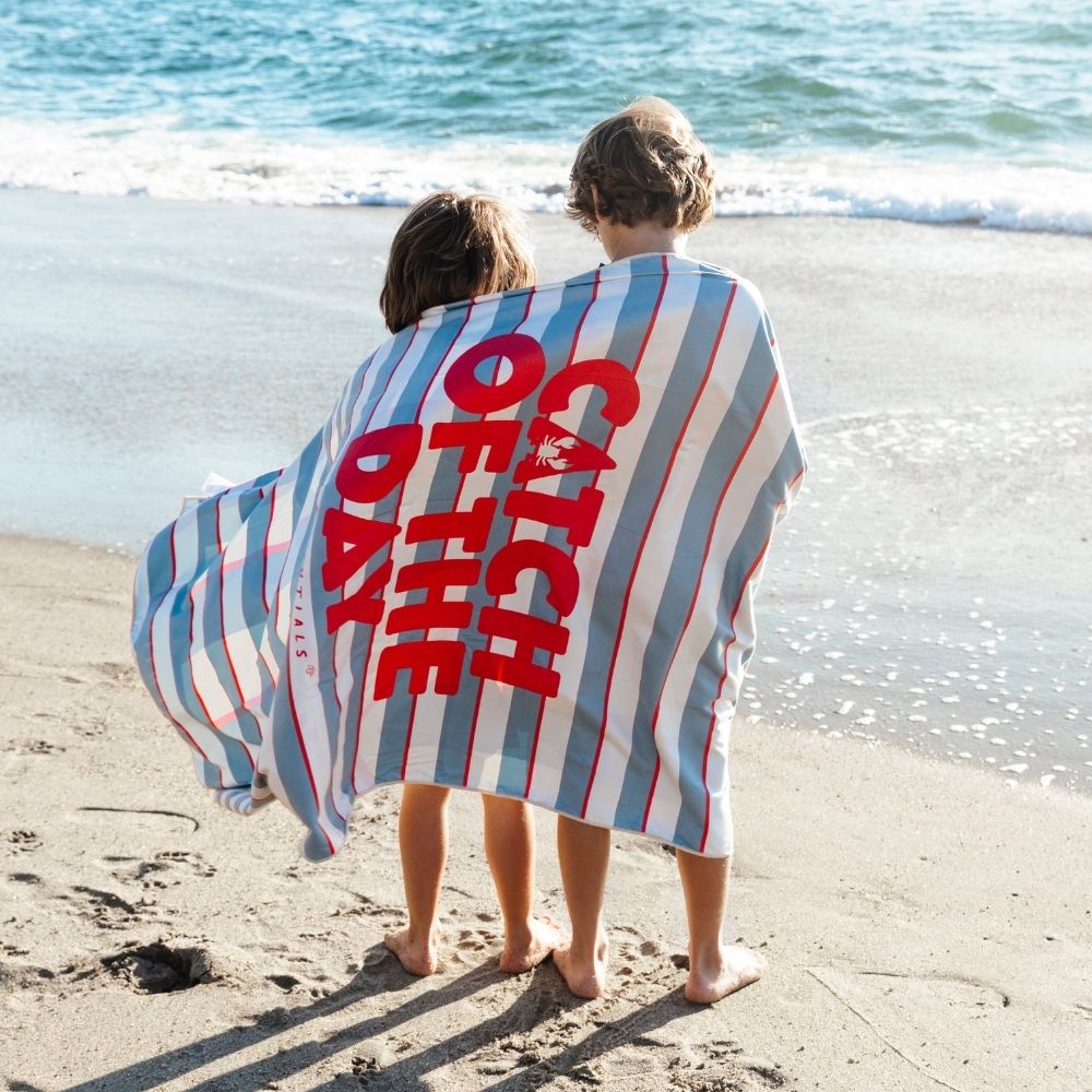Toalla De Playa Microfibra - Multicolor - Catch Of The Day - 180 X 90 cm