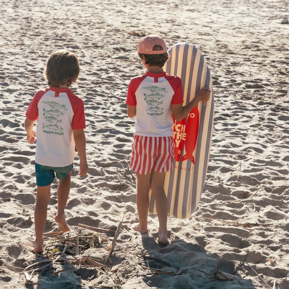 Tabla De Surf De Lujo - Rojo/Azul - Catch Of The Day