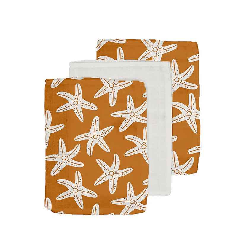 Gants de toilette hydrophiles - Orange - Seastar - 20 x 15 cm
