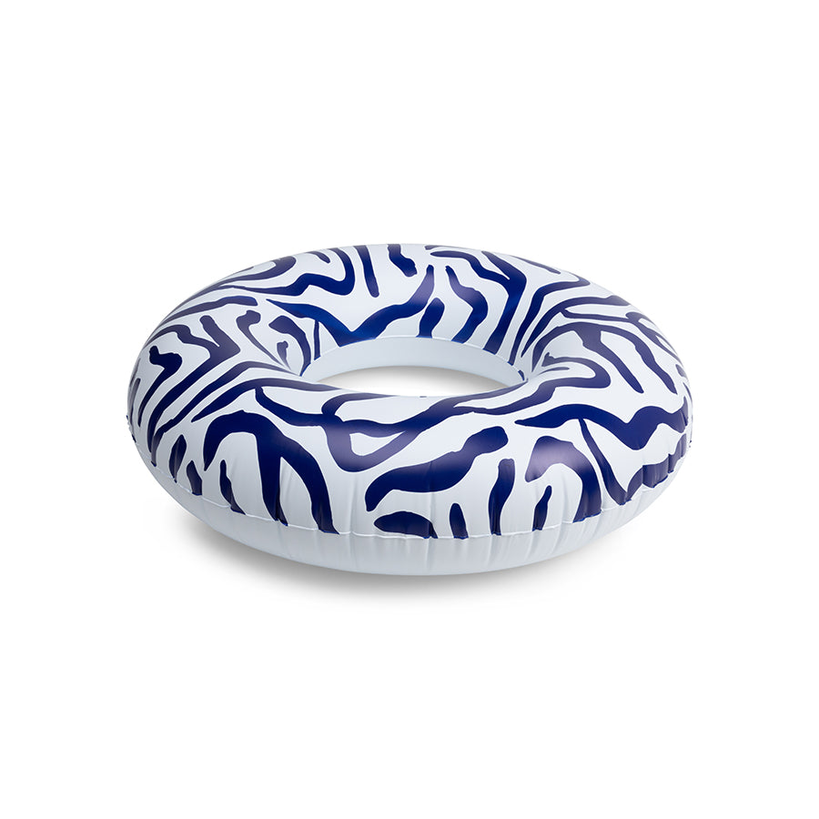 Flotador de Aro - Azul/Blanco - Vibrant Stripes - Ø 102 cm