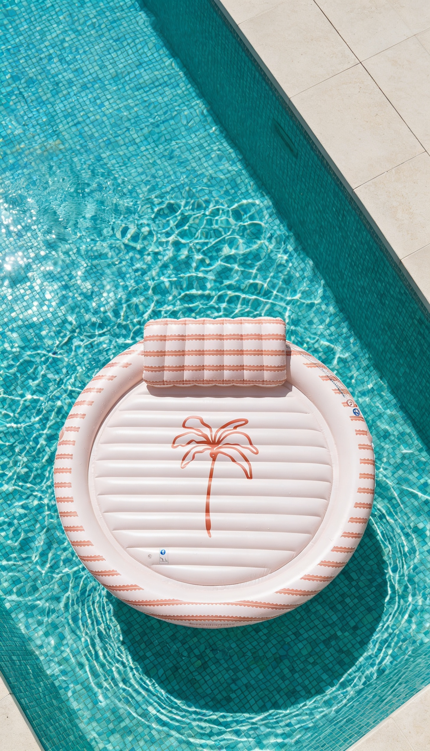 tanning bed in pool