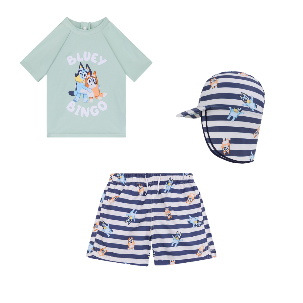 Lot de maillots de bain - Bleu/Blanc/Vert - Bluey