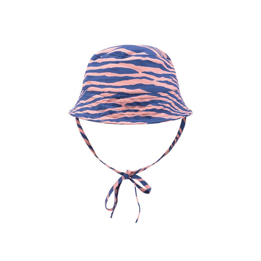 Gorro con protección UV - Azul/Naranja - Vibrant Stripes