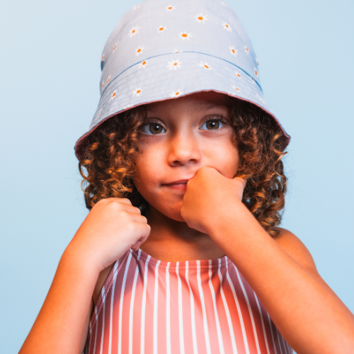 Gorro con protección UV Reversible - Multicolor - Daisy Flower