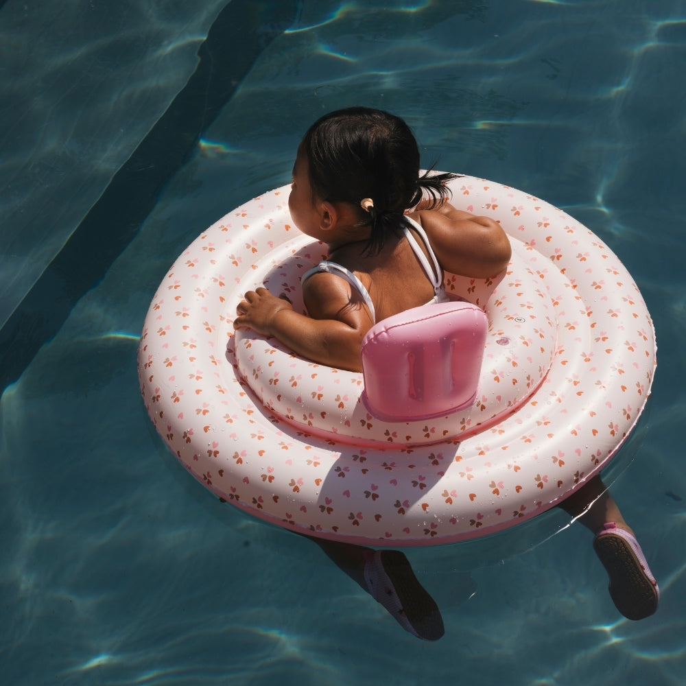 Baby Float - Pink - Cozy Hearts - 0/1 Year