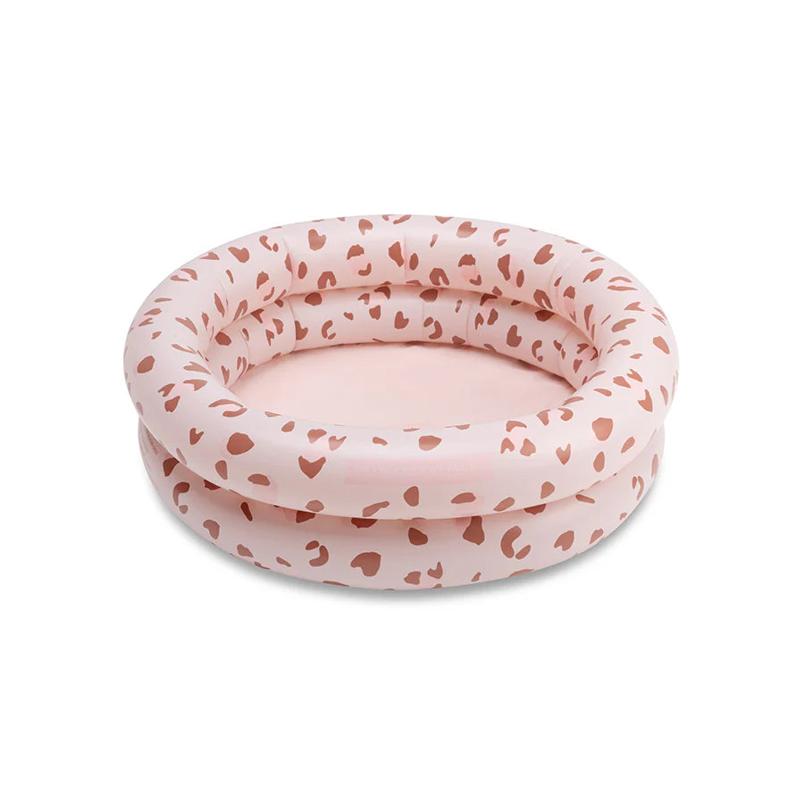 Pack de piscina + bomba de aire - rosa viejo - Leopard