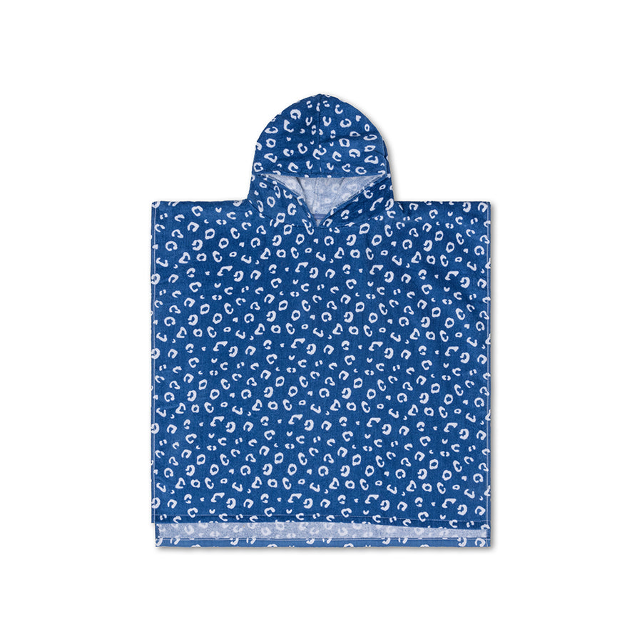 Poncho de playa - Azul - Leopard - 65 x 65 cm