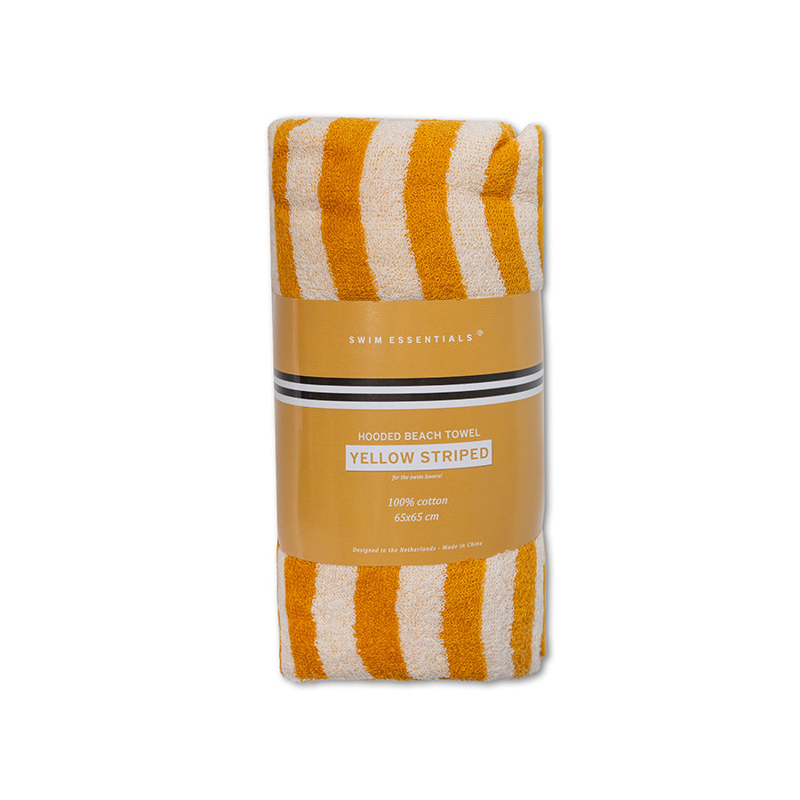 Poncho de playa - Amarillo/Blanco - Flow - 65 x 65 cm