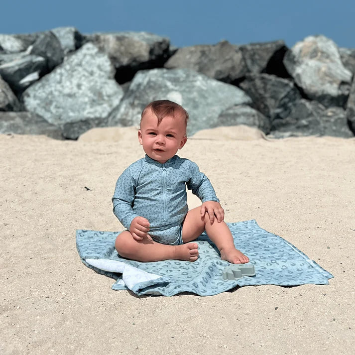 Toalla de playa Algodón - Verde - Leopard - 135 x 65 cm