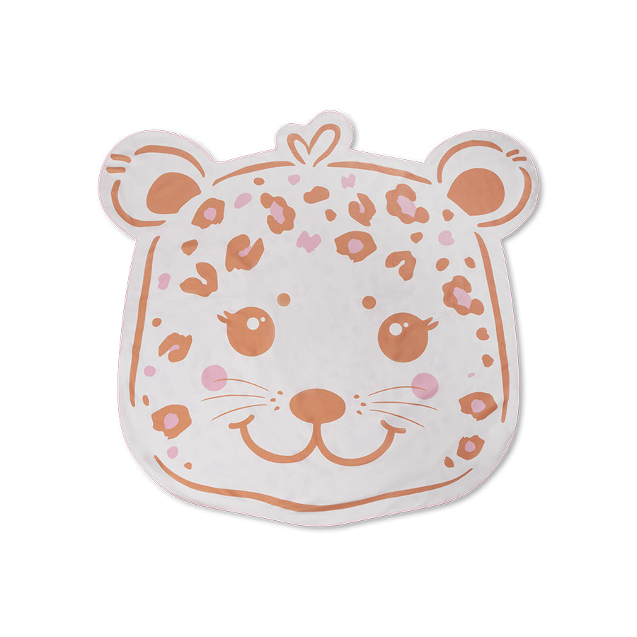 Beach Towel Microfiber - Beige - Leopard - 140 cm