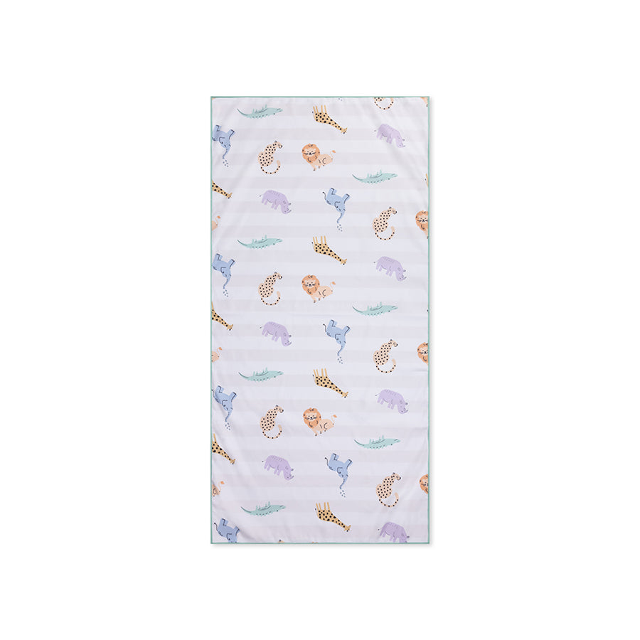 Toalla de playa Microfibra - Multicolor - Wild Life - 135 x 65 cm